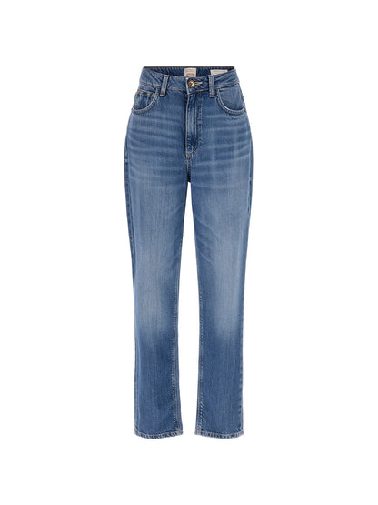 High rise mom denim pant