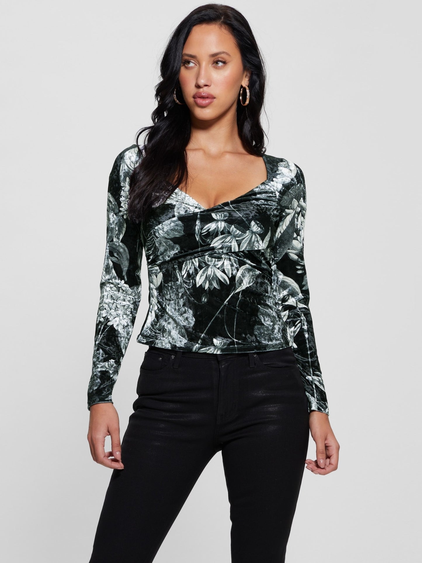 Floral print top