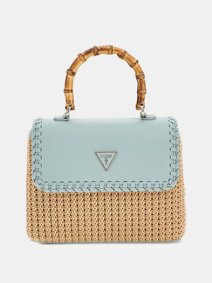 Heloisa raffia crossbody bag