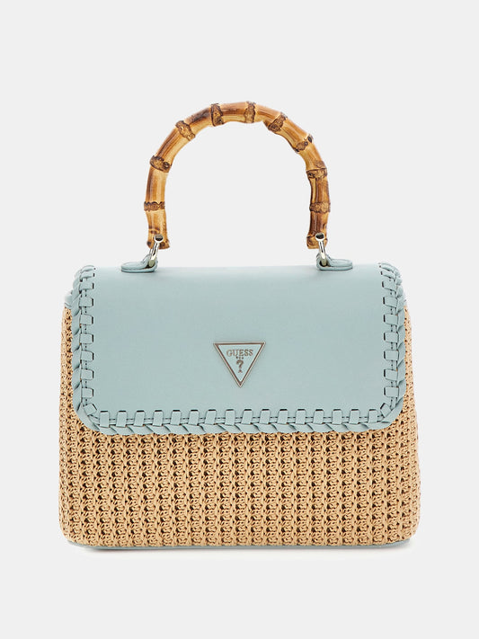 Heloisa raffia crossbody bag