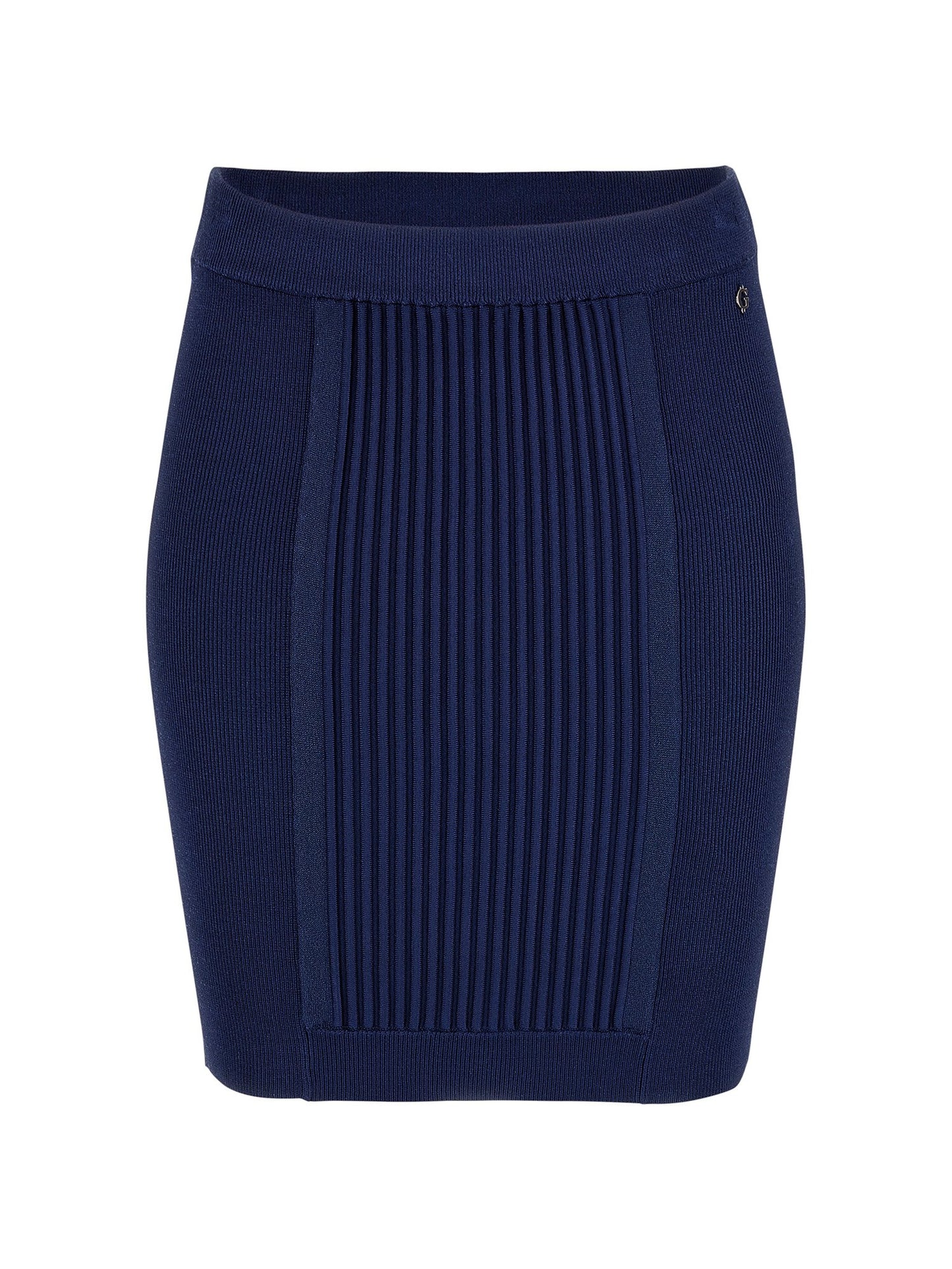 Rib knit sweater mini skirt