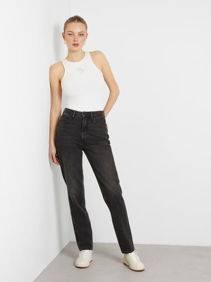 Mom fit denim pant