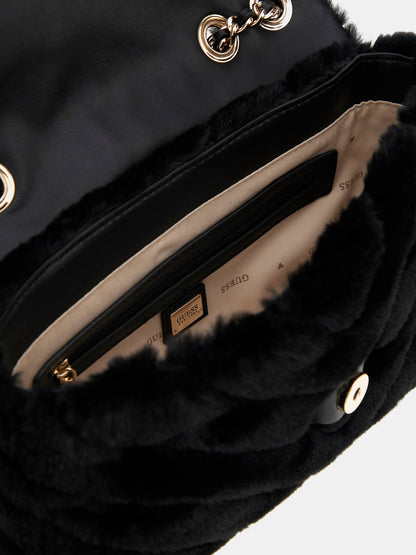 Katine faux fur crossbody bag