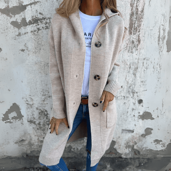 Sandra | Button Front Knit Cardigan